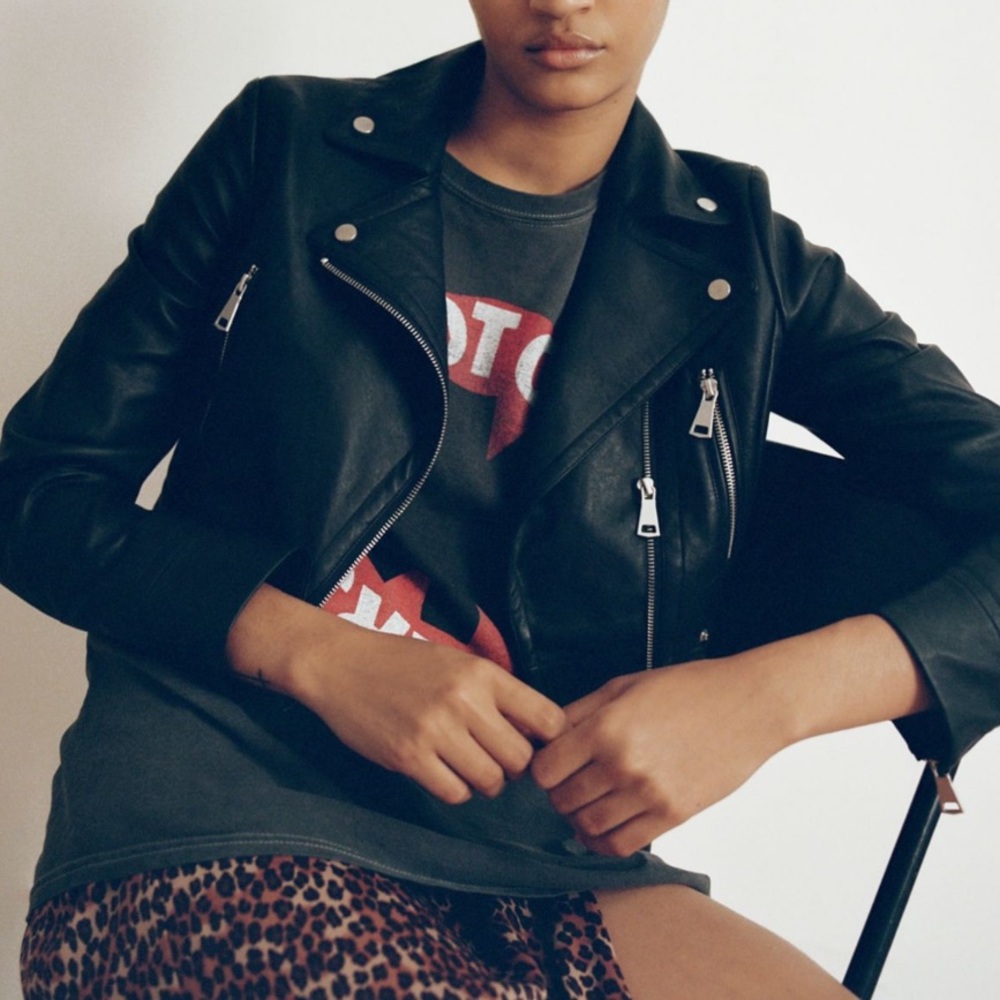 Urban Outfitters faux leather jacket